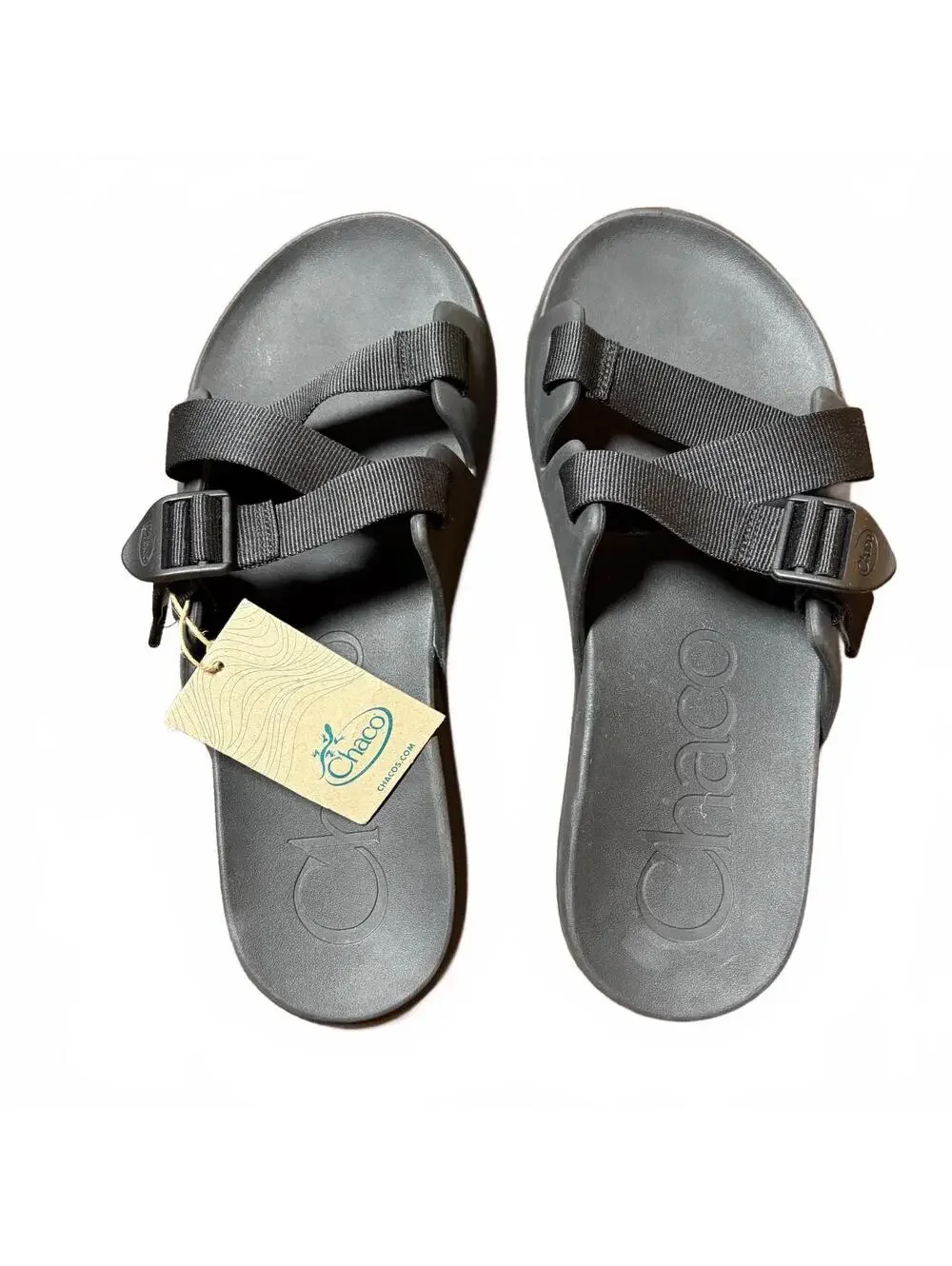 Chaco Chillos Slide Sandals Mens 13 Black Adjustable Strap NWT